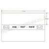 Universal, Double Franking Labels 41 x 152mm - Pack of 1,000 Labels